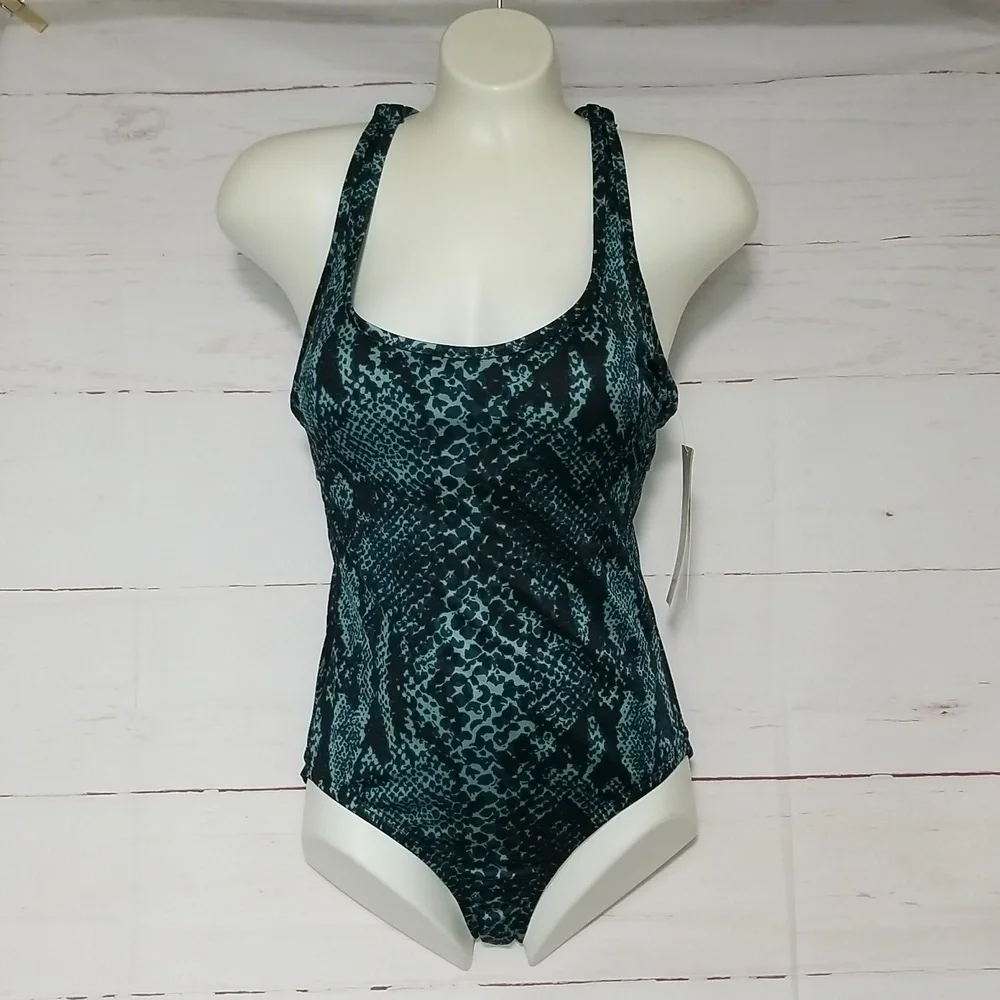 All In Motion One Piece Swimsuit Teal